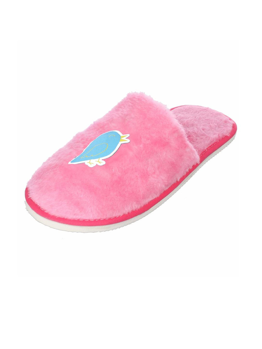TRAVELKHUSHI Women Pink Fur Flip Flops - image 3