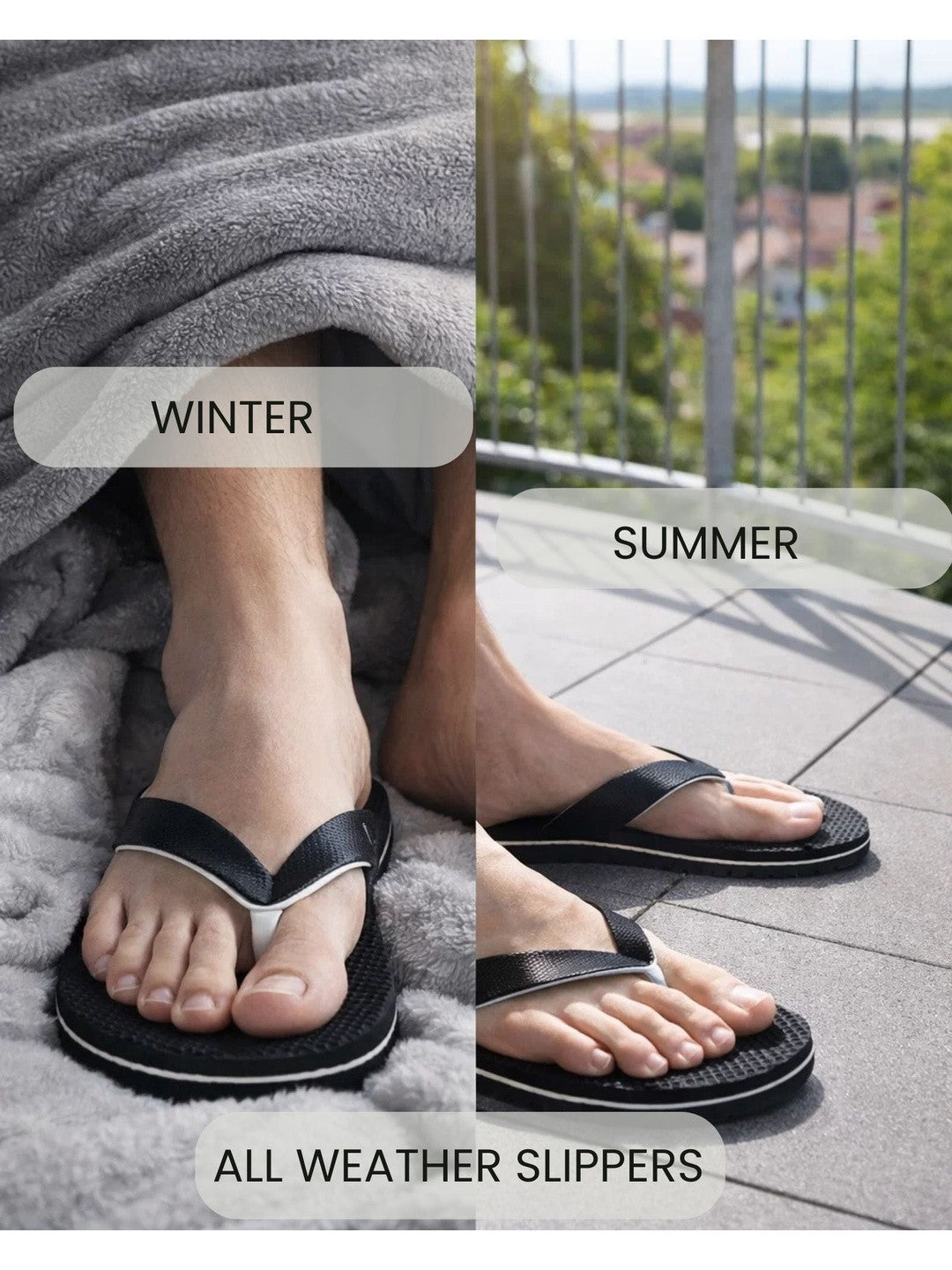 TRAVELKHUSHI Men Thong Flip Flops - image 3 — view 3