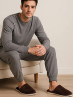TRAVELKHUSHI Men's Brown Sliders - image 5