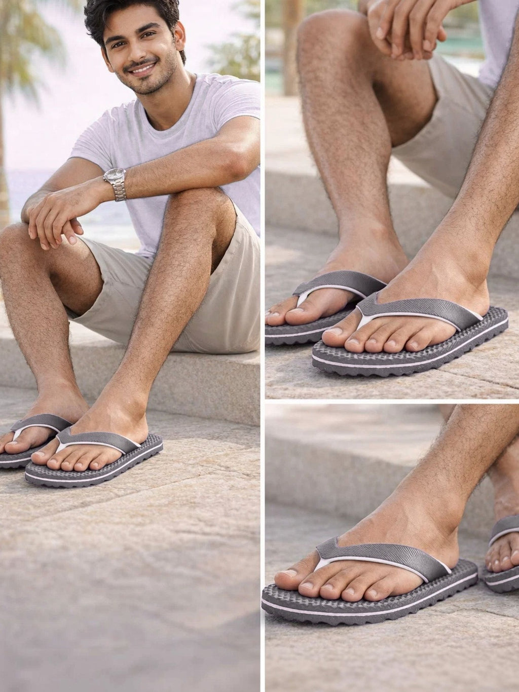 TRAVELKHUSHI Men Thong Flip Flops - image 2