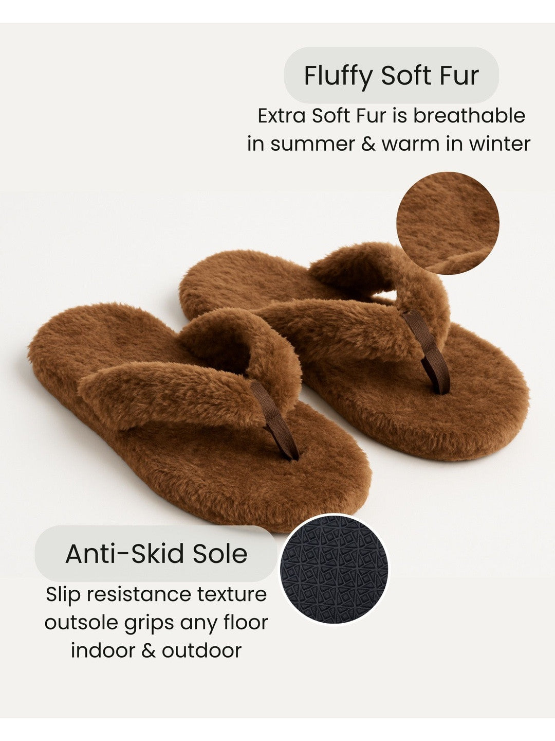 TRAVELKHUSHI Men Soft EVA Room Slippers - image 3