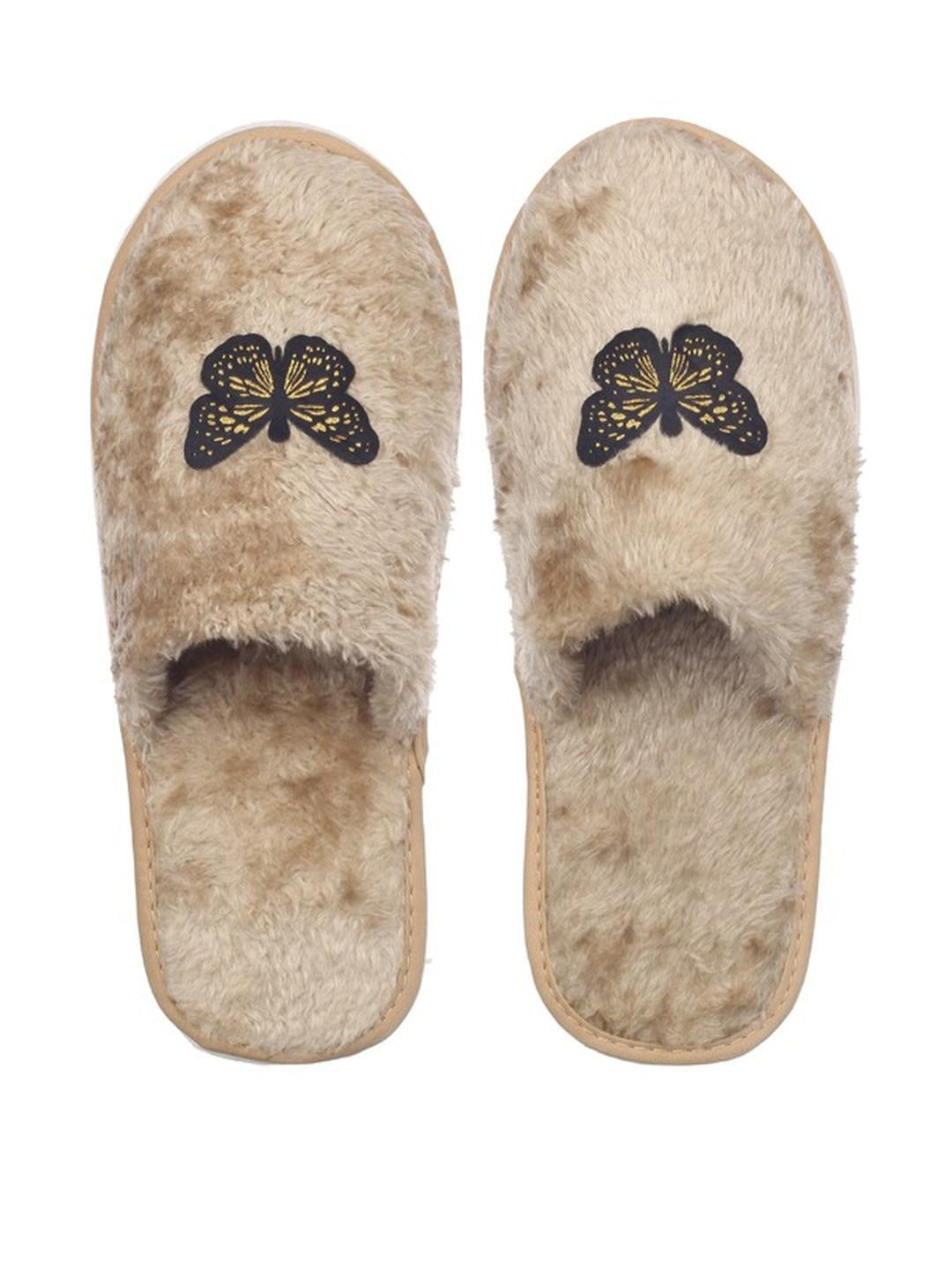 TravelKhushi Women's Butterfly Plush Room Slippers — image 12
