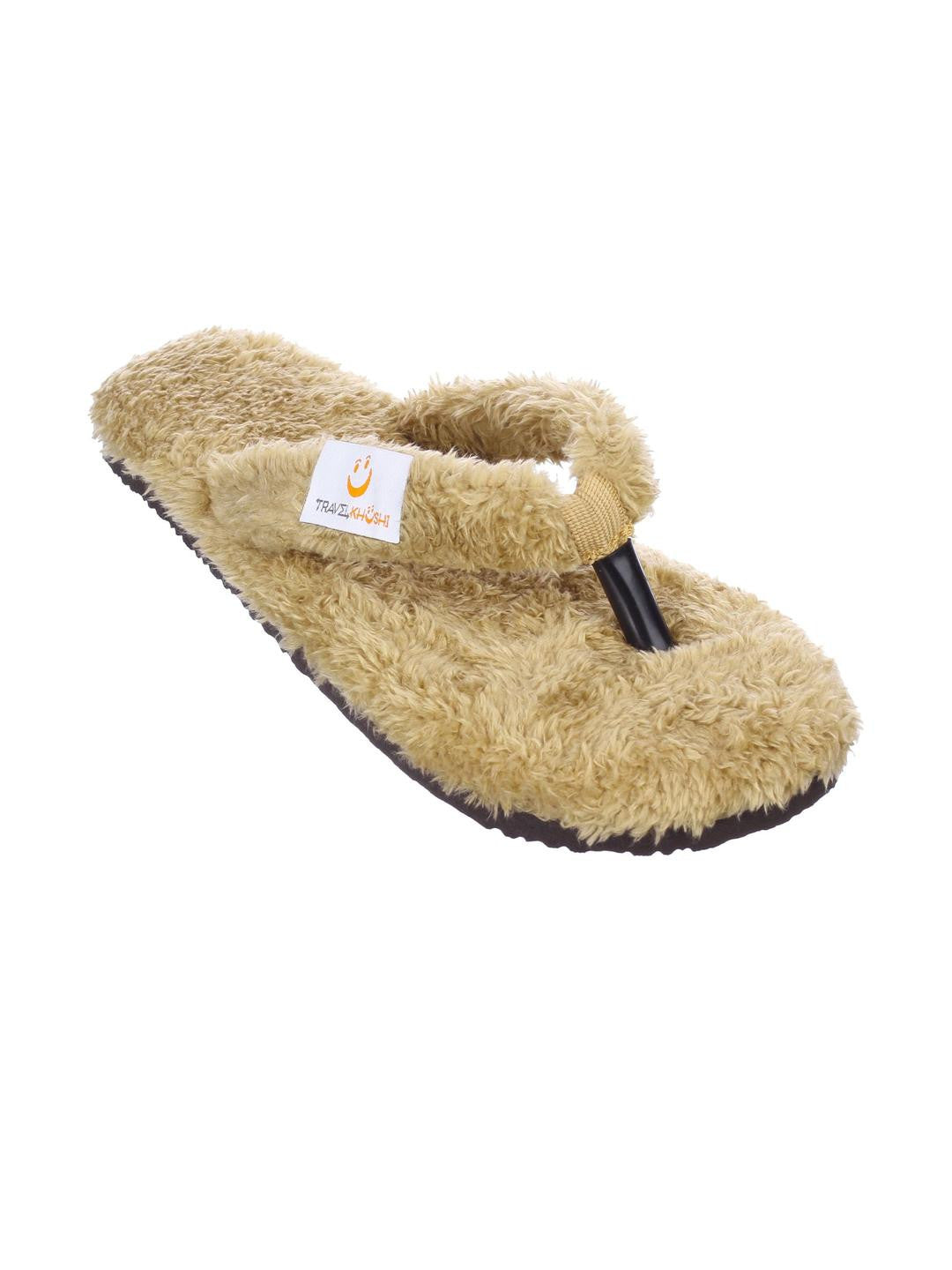TRAVELKHUSHI Men Fur Flip Flops - image 4
