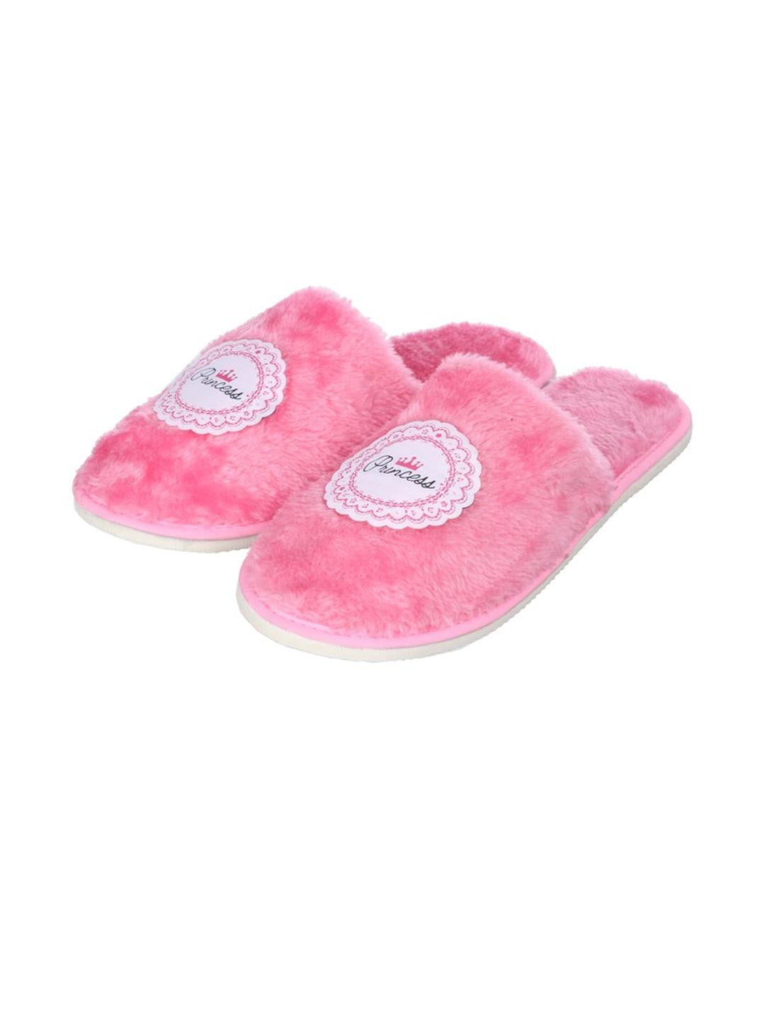 TRAVELKHUSHI Women Pink Fur Flip Flops - image 3
