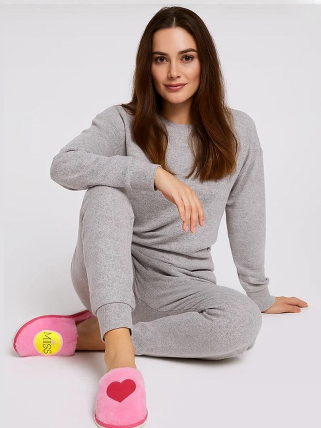 TRAVELKHUSHI Women Pink Fur Flip Flops