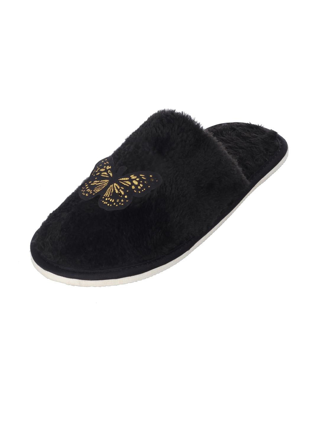 TravelKhushi Women's Butterfly Plush Room Slippers — image 3