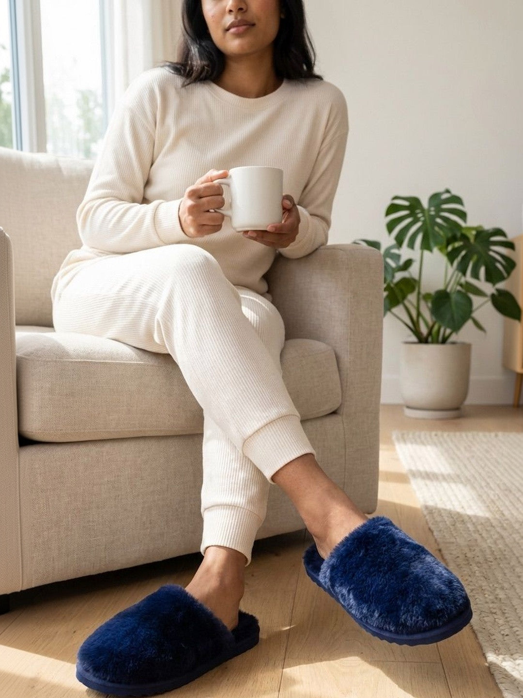 TravelKhushi Women's Classic Plush Room Slippers — image 19