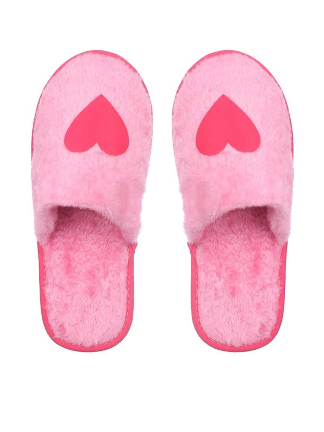 TRAVELKHUSHI Women Pink Fur Flip Flops - image 6