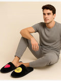 TRAVELKHUSHI Men Mr Love Soft Fur Home Slippper