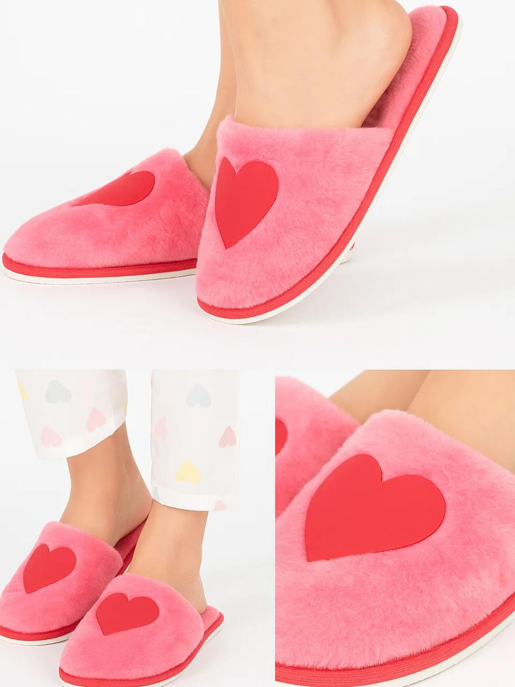 TRAVELKHUSHI Women Pink Fur Flip Flops - image 2