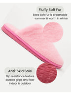 TRAVELKHUSHI Women Fur Room Slippers - image 3