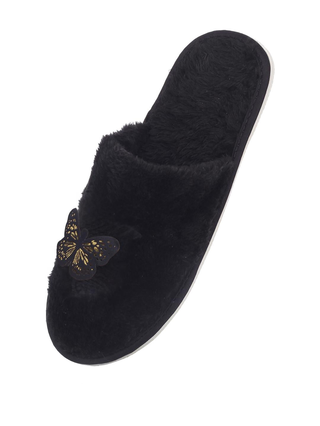 TravelKhushi Women's Butterfly Plush Room Slippers — image 6