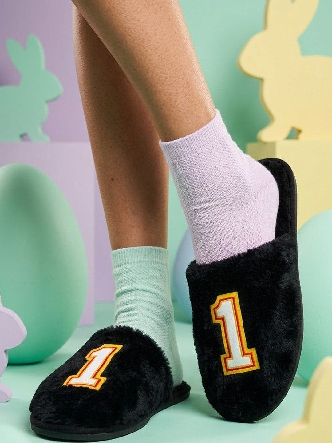 TravelKhushi Monogram & Graphic Room Slippers style option