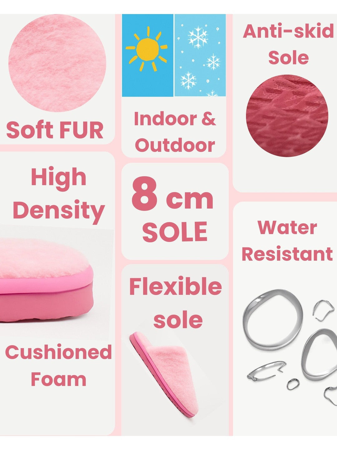 TRAVELKHUSHI Women Fur Room Slippers - image 2