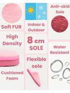 TRAVELKHUSHI Women Fur Room Slippers - image 2