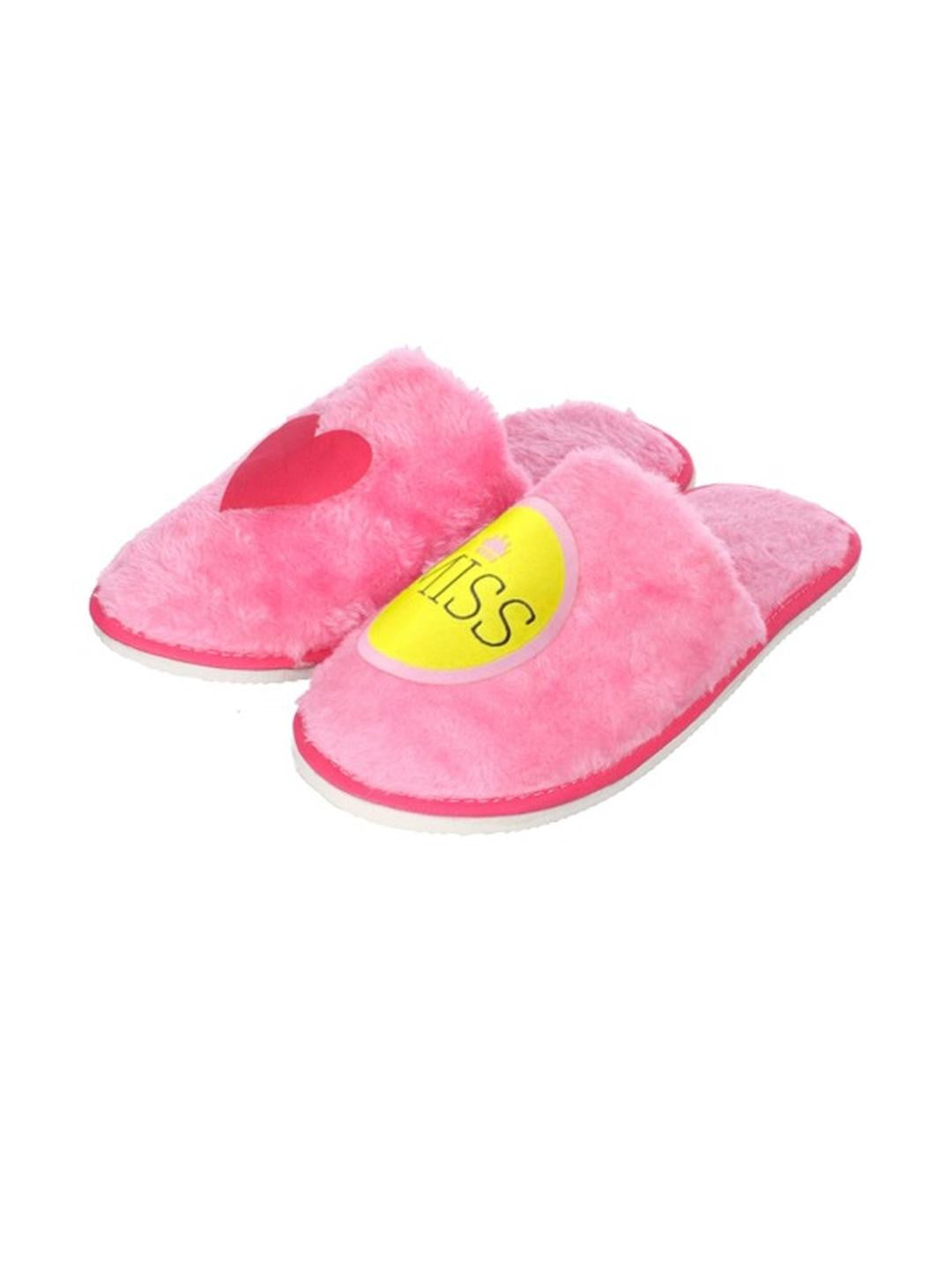 TRAVELKHUSHI Women Pink Fur Flip Flops - image 4