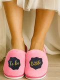 TRAVELKHUSHI Women Pink Fur Flip Flops