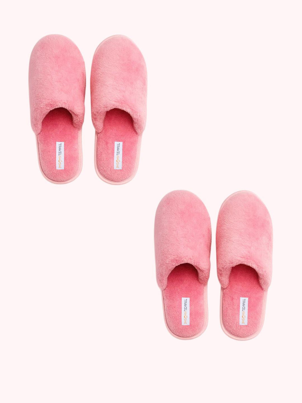 TRAVELKHUSHI Unisex Combo Pink Slip On Soft Fur Home Slippers