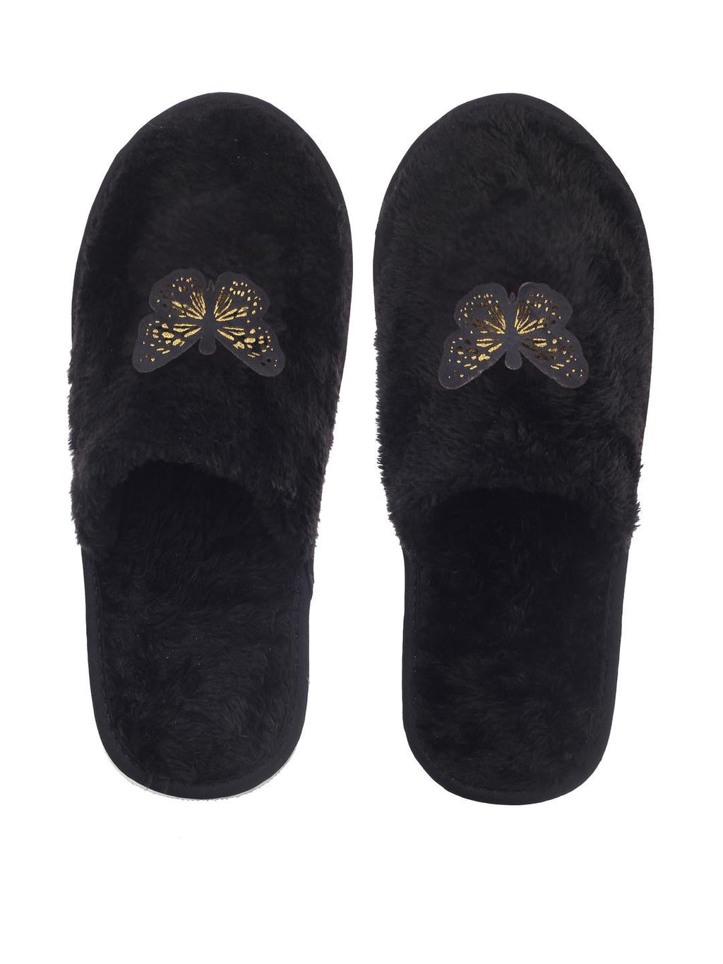 TravelKhushi Women's Butterfly Plush Room Slippers — image 5
