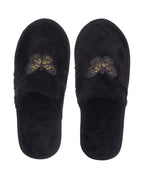 TRAVELKHUSHI Women Black Fur Flip Flops - image 5 — view 5