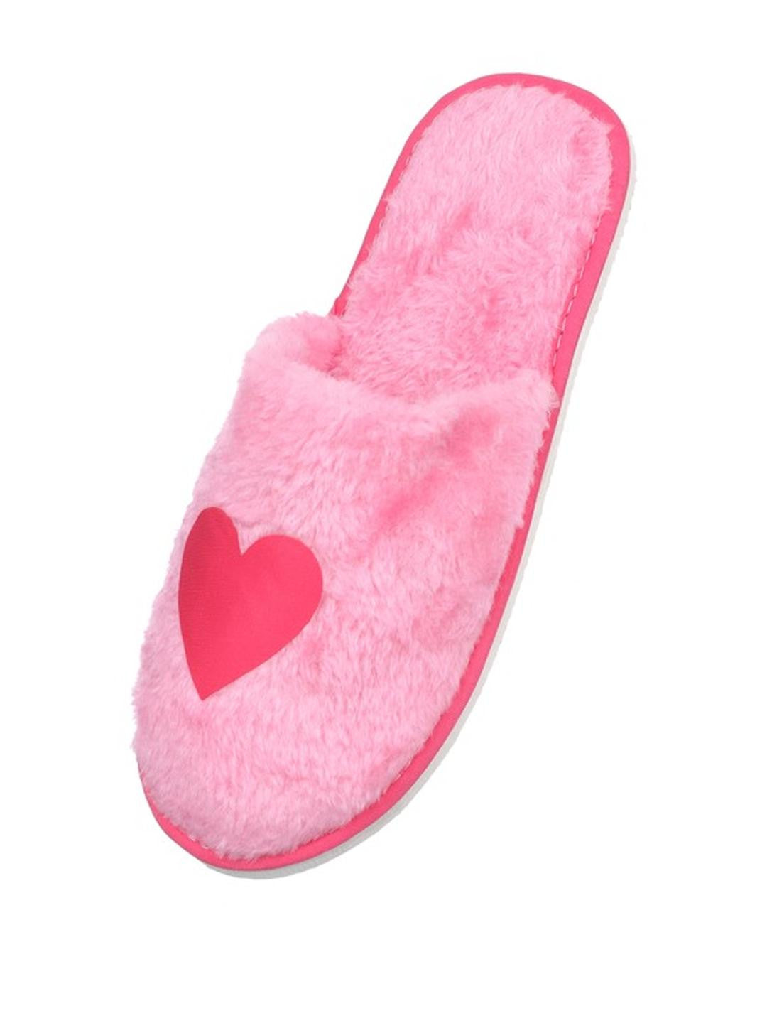 TRAVELKHUSHI Women Pink Fur Flip Flops - image 3