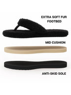 TRAVELKHUSHI Women Black Flip Flops - image 6