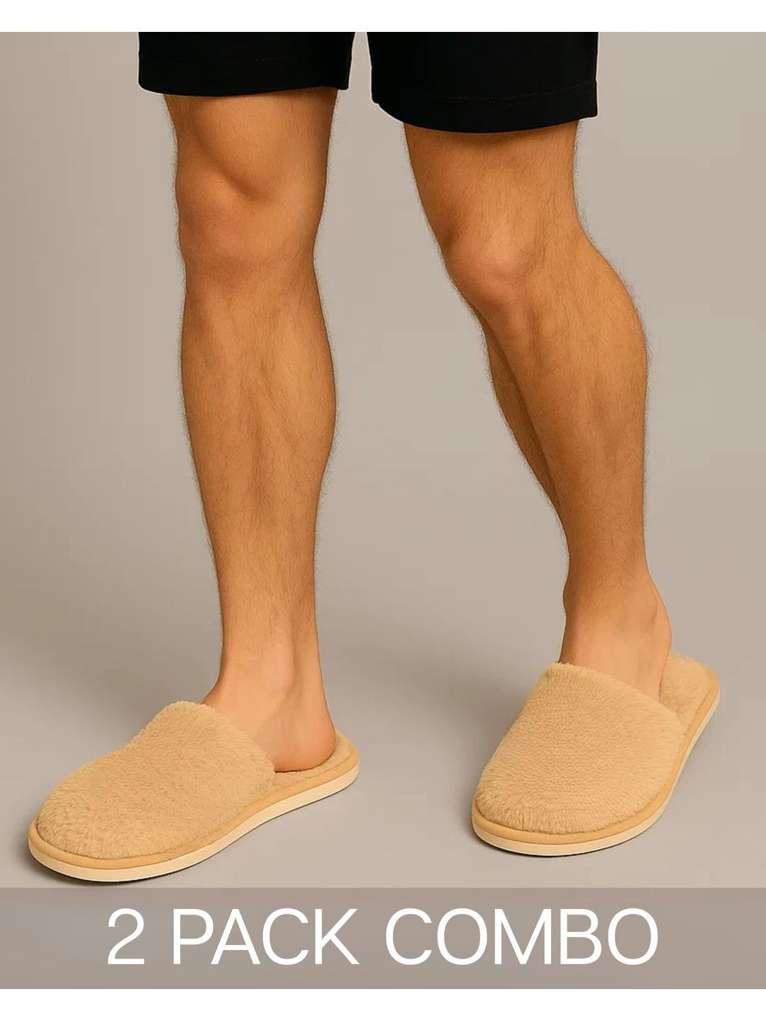 TRAVELKHUSHI Combo Of Soft Fur Home Slip On Slippers - image 4