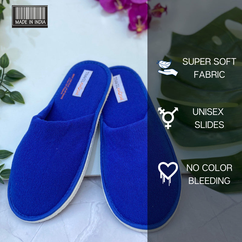 TravelKhushi pack of 2 Everyday Home Slippers - White & Blue - image 2