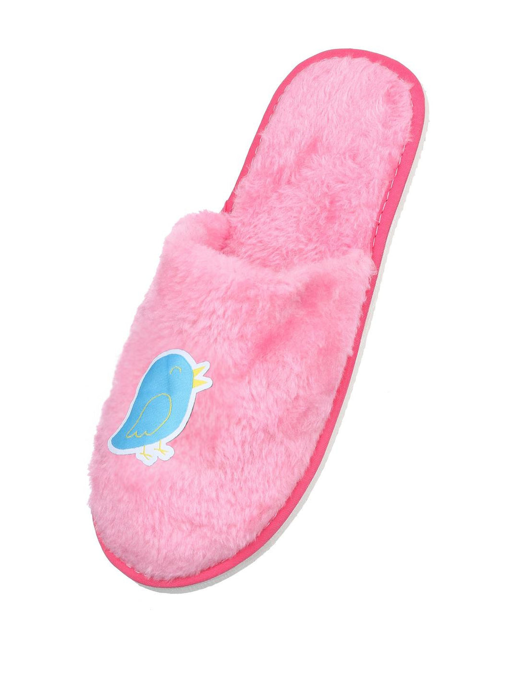 TRAVELKHUSHI Women Pink Fur Flip Flops - image 5